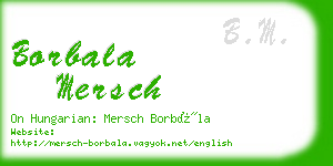 borbala mersch business card